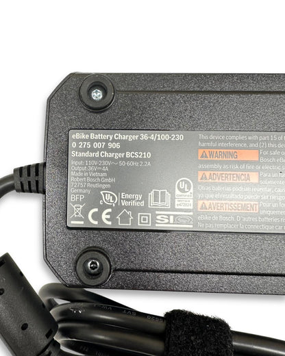 Bosch Standard Charger 4A 36V eBike Battery Charger BCS210