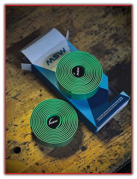 MSW Eva Handlebar Tape Green Road Drop Tri Aero Handlebar Tape Bike NEW