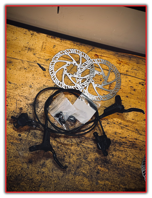 Tektro HD-M285 Hydraulic MTB Disc Brake Set  760mm F / 1400mm R. + 160mm Rotors