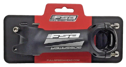 Black alloy bike stem 110mm 31.8mm clamp 6 degree with carbon faceplate lightweight