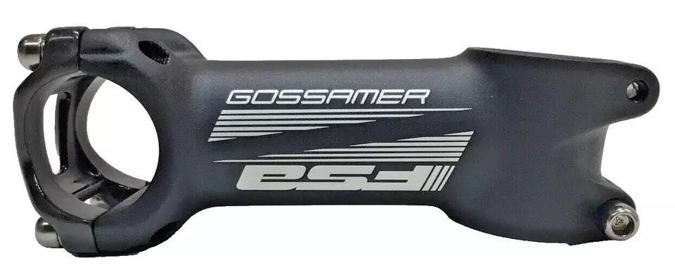 Black alloy bike stem 110mm 31.8mm clamp 6 degree with carbon faceplate lightweight