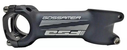 Black alloy bike stem 110mm 31.8mm clamp 6 degree with carbon faceplate lightweight