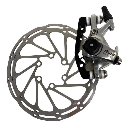 Avid BB7 Road SL mechanical disc brake caliper with 140mm CenterLine rotor silver
