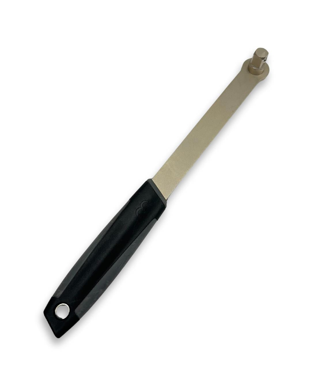 Bottom bracket maintenance kit with MultiHook lockring tool, BracketGrip cup wrench, BracketPlug socket, and DriveForce handle
