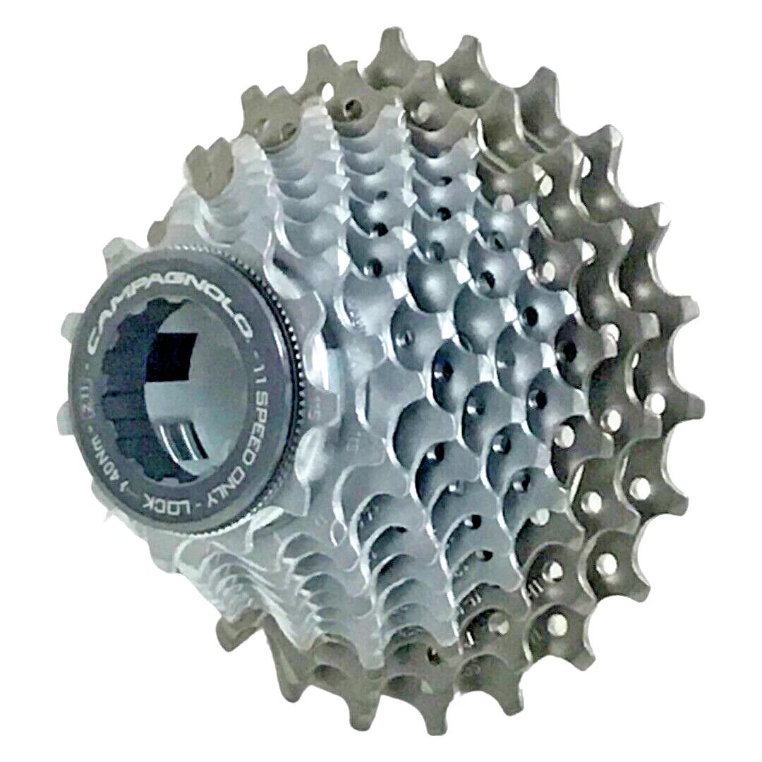 Campagnolo Record 11-speed cassette 11-23T titanium/steel UD, new in box, road bike drivetrain upgrade.