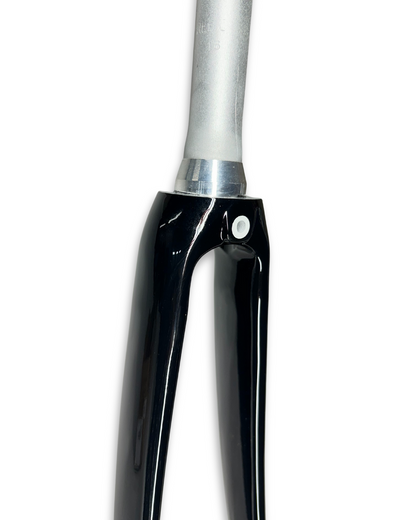 Carbon road bike fork 700c with tapered steerer, quick release, rim brake, 100mm spacing, 50mm offset