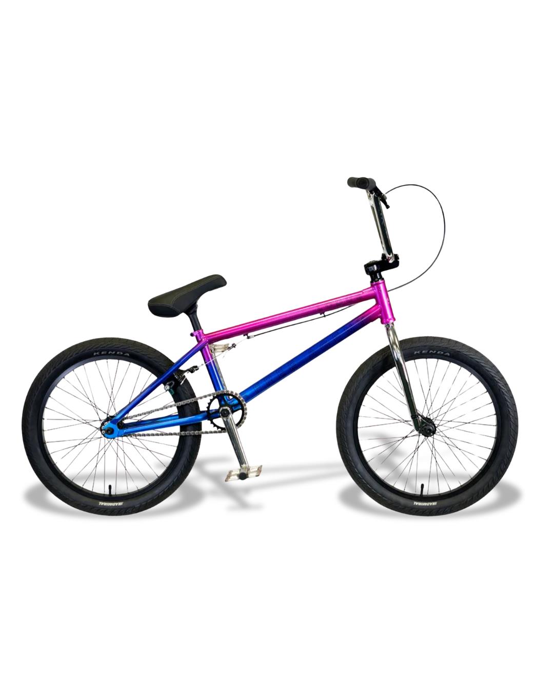 2024 Free Agent Lodus 20.5” BMX bike cotton candy with CrMo frame and BMX components