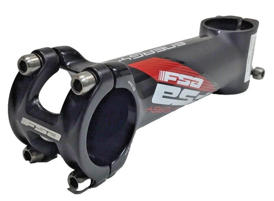 FSA Energy alloy stem 130mm ±6° for 31.8mm handlebars and 1-1/8 inch threadless steerer in black and red