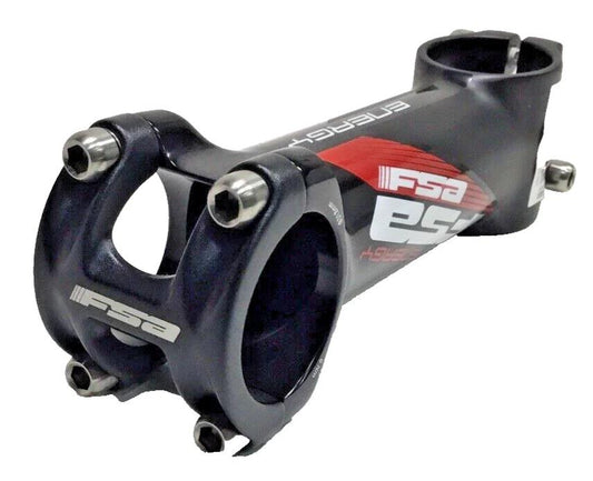 Black and red alloy bike stem 130mm 31.8mm clamp 6 degree threadless