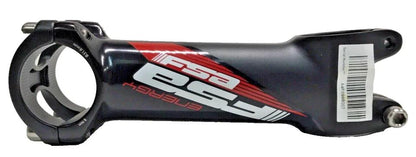 Black and red alloy bike stem 130mm 31.8mm clamp 6 degree threadless