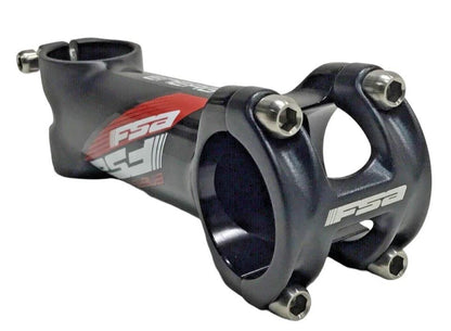 Black and red alloy bike stem 130mm 31.8mm clamp 6 degree threadless