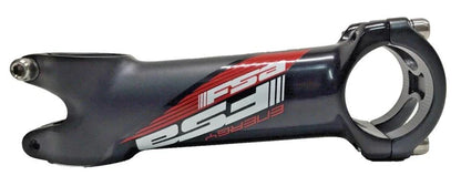 Black and red alloy bike stem 130mm 31.8mm clamp 6 degree threadless