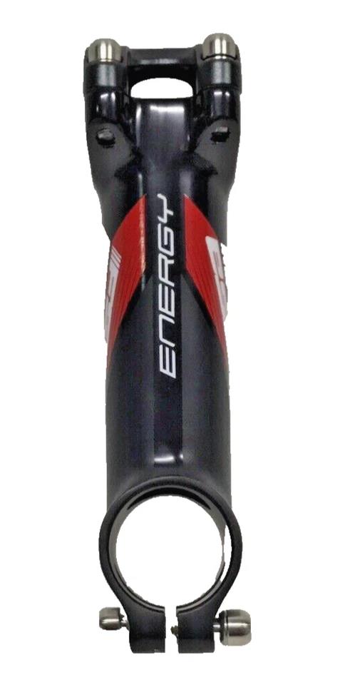Black and red alloy bike stem 130mm 31.8mm clamp 6 degree threadless
