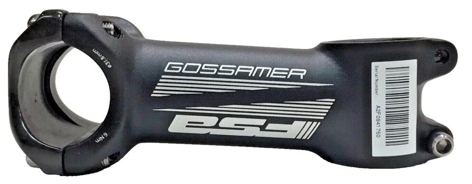Black alloy bike stem 100mm 31.8mm clamp 6 degree with carbon faceplate