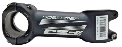 Black alloy bike stem 100mm 31.8mm clamp 6 degree with carbon faceplate