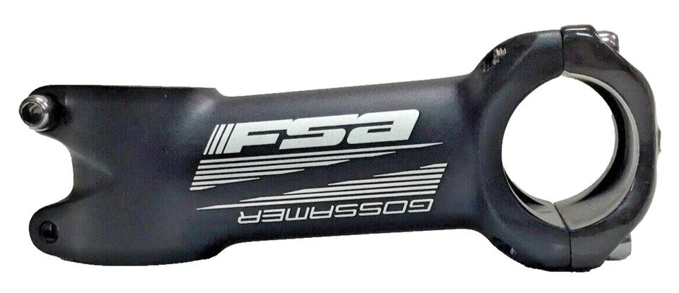 Black alloy bike stem 100mm 31.8mm clamp 6 degree with carbon faceplate