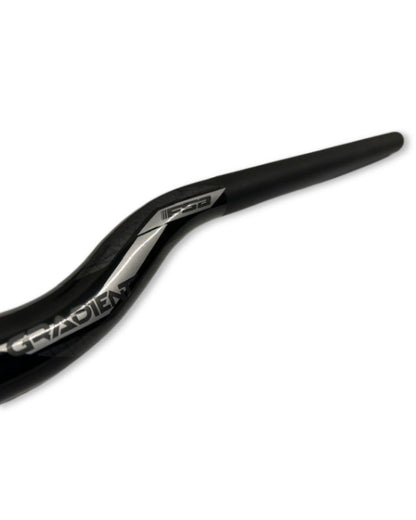 FSA Gradient Alloy MTB riser handlebar 31.8mm clamp, 40mm rise, 800mm width with 9° back sweep and 6° upsweep