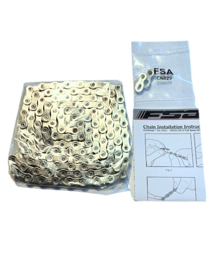 4-pack FSA K-Force Light 12-speed MTB chains, 116 links each, with DriveLink connector