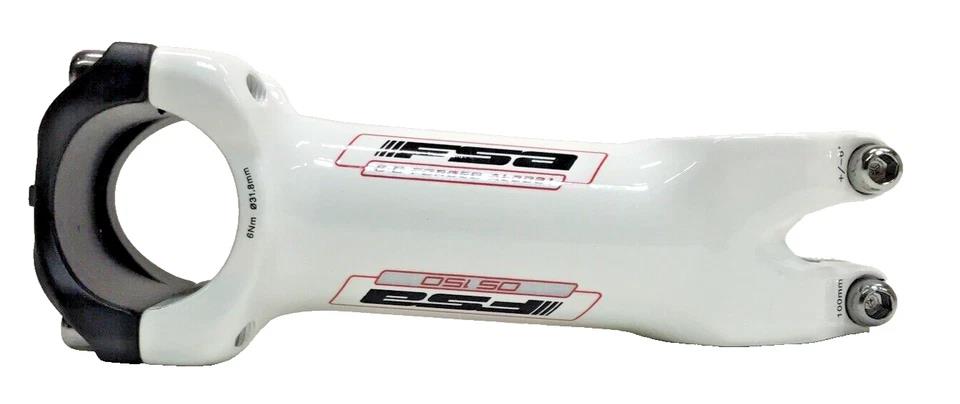 White alloy bike stem 100mm 31.8mm clamp 6 degree for road MTB