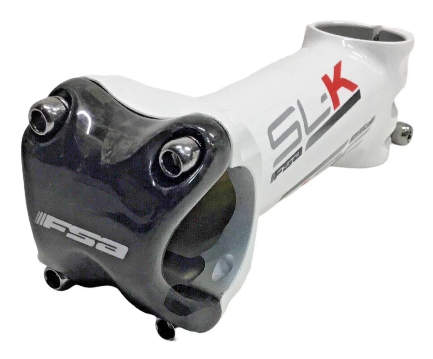 Black alloy bike stem 110mm 31.8mm clamp 6 degree with carbon faceplate