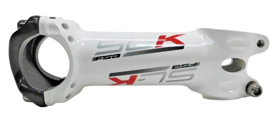 Black alloy bike stem 110mm 31.8mm clamp 6 degree with carbon faceplate