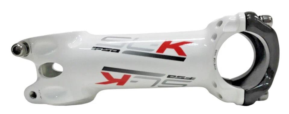 Black alloy bike stem 110mm 31.8mm clamp 6 degree with carbon faceplate