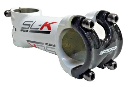 FSA SL-K stem 100mm with 31.8mm clamp ±6° for 1-1/8 inch steerer alloy with carbon faceplate in white