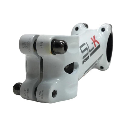 FSA SL-K stem 100mm with 31.8mm clamp ±6° for 1-1/8 inch steerer alloy with carbon faceplate in white
