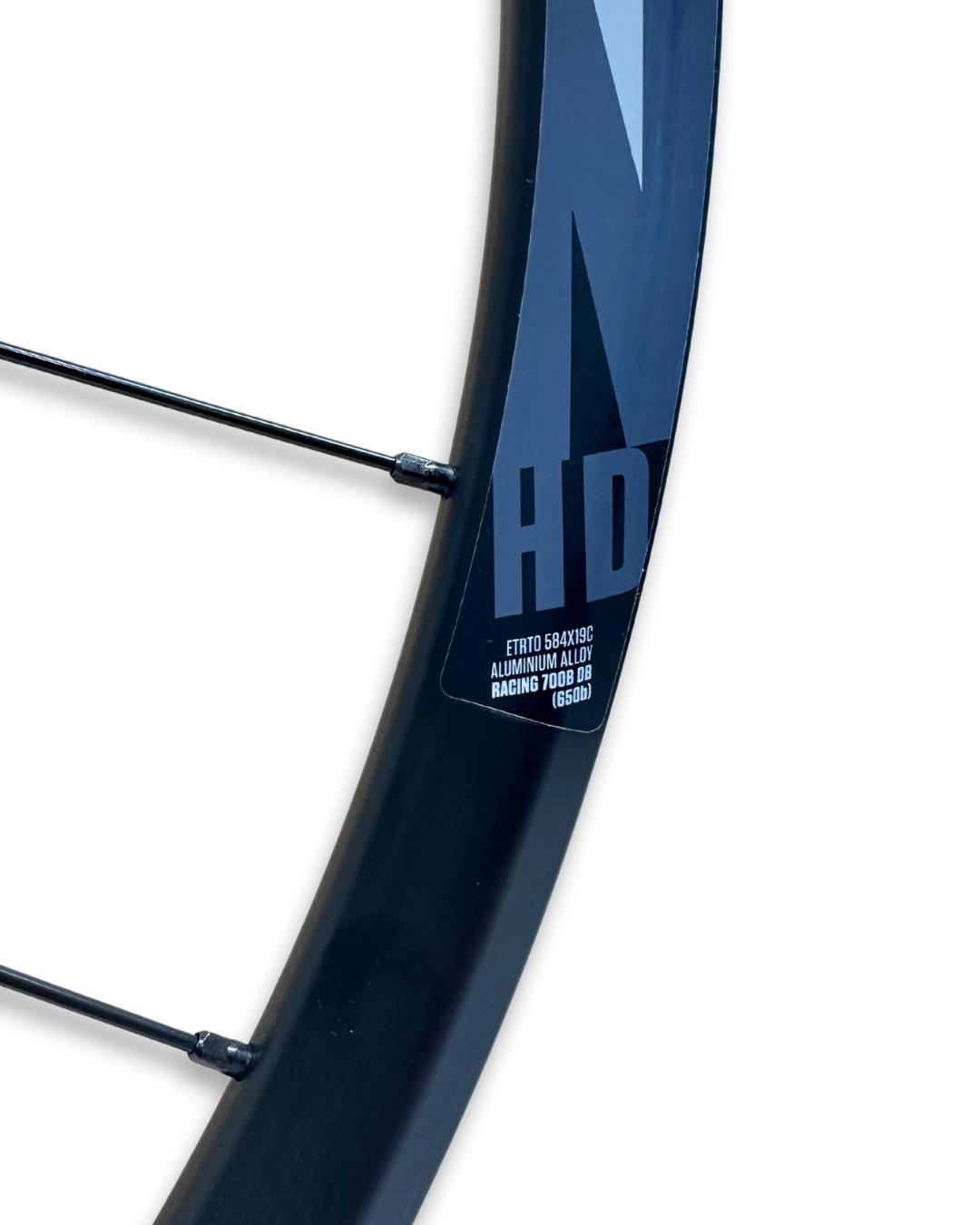 Fulcrum Racing 700 650B front wheel, 12x100 thru-axle, Centerlock disc, 24h, tubeless-ready