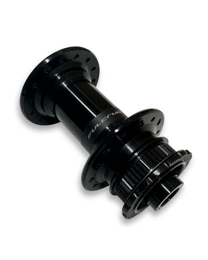 Fulcrum Rapid Red 900 front hub, 12x100mm thru-axle, 28h spoke holes, CenterLock disc mount