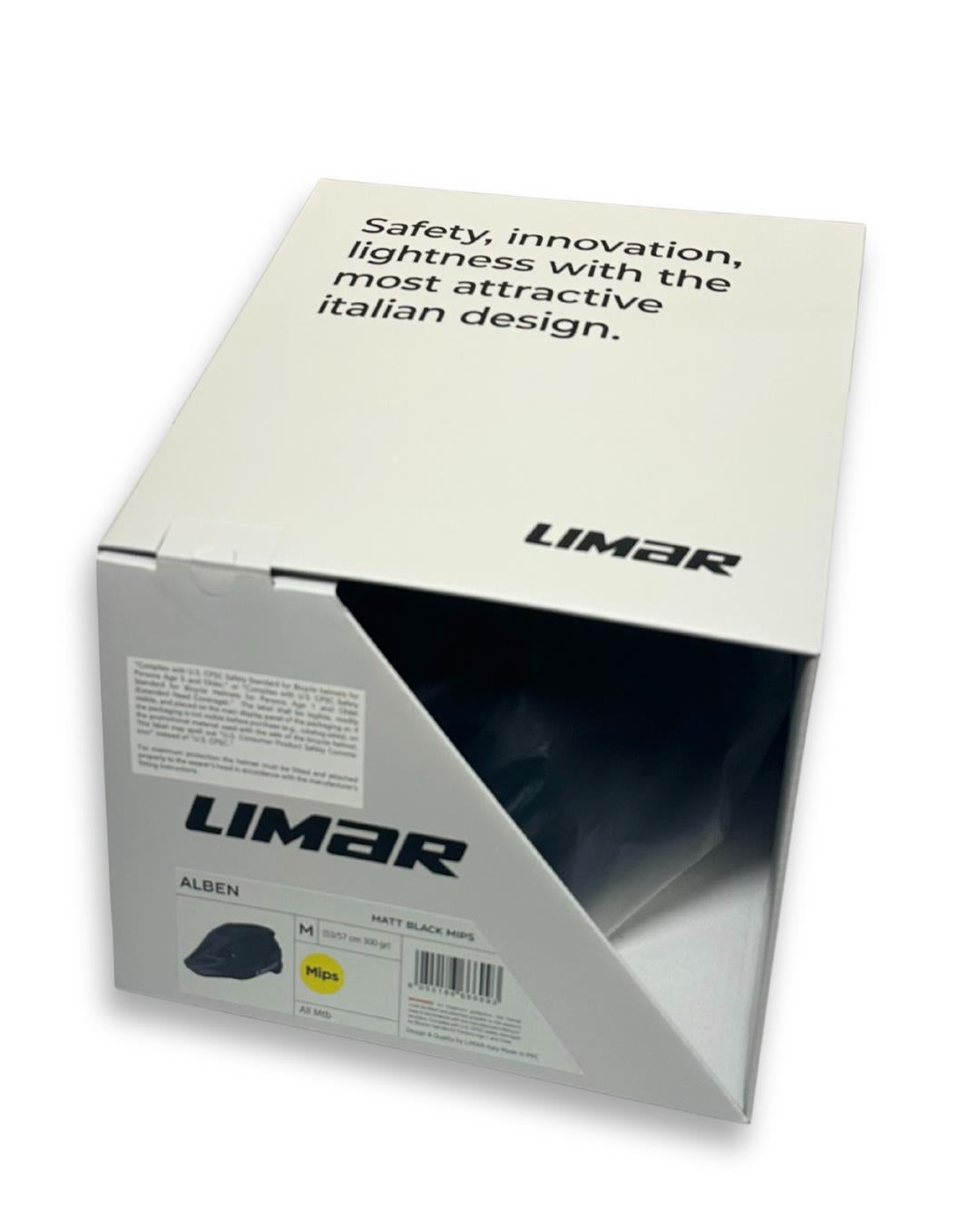 Limar Alben MIPS mountain bike helmet, Matte Black, size Medium 53–57 cm, 22 vents