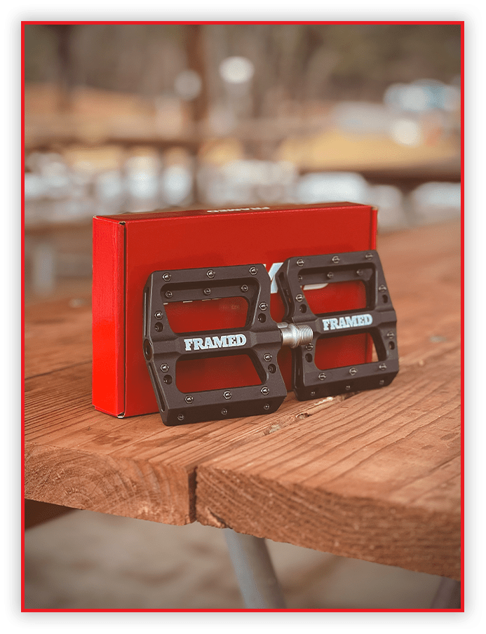 FRAMED PHIPPS 9/16" Poly Composite Platform MTB Bike Pedals NEW IN BOX - Random Bike Parts