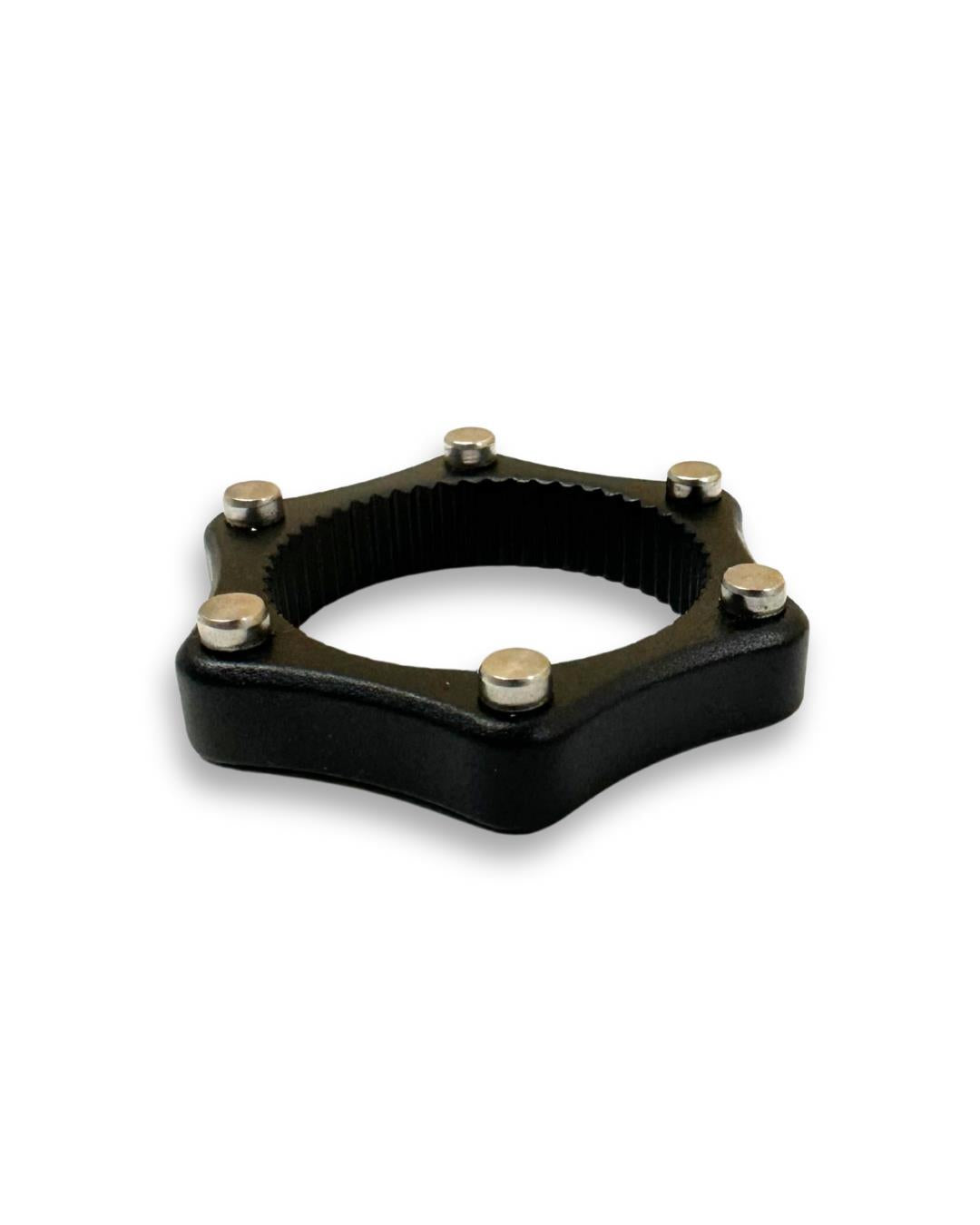 Problem Solvers BR0381 centerlock to 6-bolt disc rotor adapter with lockring, AL-6061 T6
