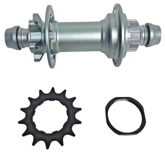 RHR single speed rear hub 135mm 6-bolt disc 32h 6-pawl satin grey