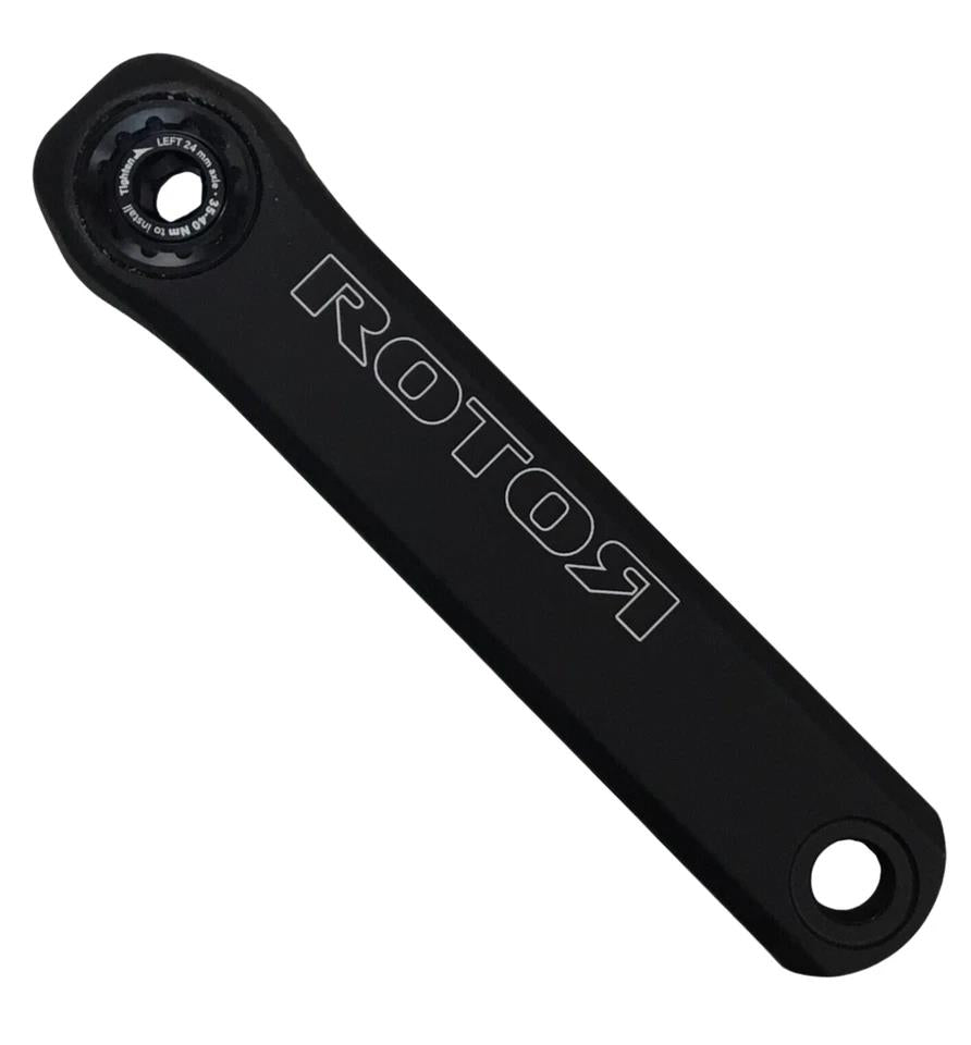 Rotor NS24 road crankset with 50/34T chainrings, 175mm arms, 24mm spindle, 110x4 BCD for 10/11-speed drivetrains