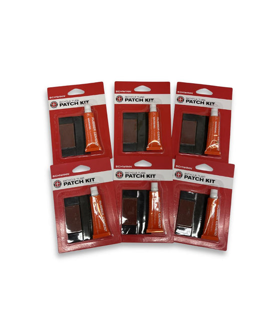Schwinn SW75316 bicycle tube patch kit 6 pack with rubber cement patches and sandpaper