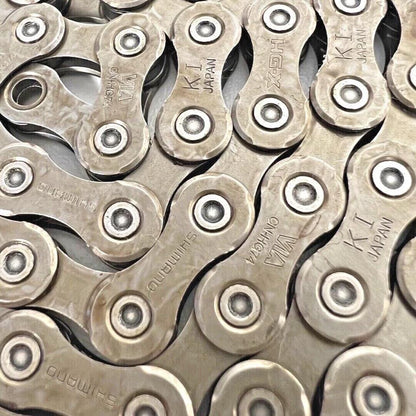 Shimano CN-HG74 SLX 10-speed bike chain with 112 links compatible with Shimano and SRAM drivetrains