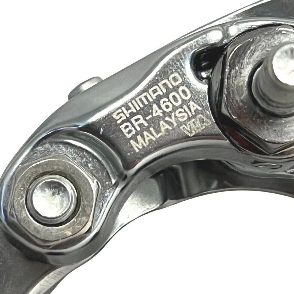 Shimano Tiagra BR-4600 road bike brake caliper set, front and rear, silver dual-pivot rim brakes for reliable stopping power