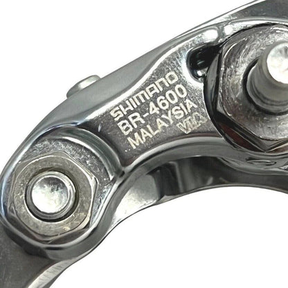 Shimano Tiagra BR-4600 road bike brake caliper set, front and rear, silver dual-pivot rim brakes for reliable stopping power