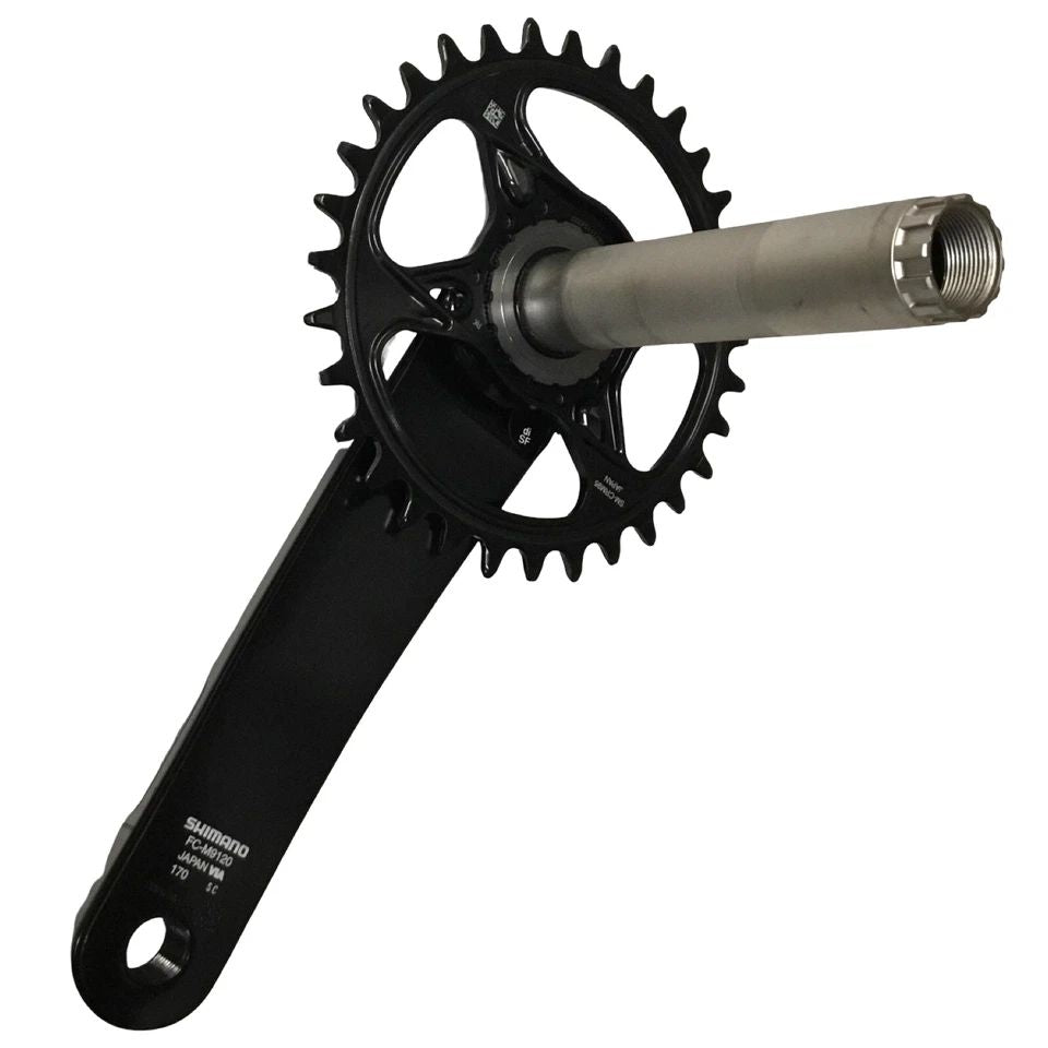 Shimano XTR FC-M9120-1 crankset with 32T chainring, 170mm arms, Boost Hollowtech II for 11/12-speed drivetrains