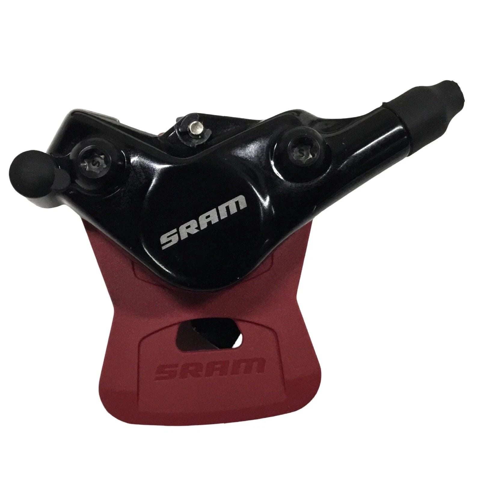 SRAM Level Ultimate disc brake set with front post mount and rear flat mount 2-piston calipers in black
