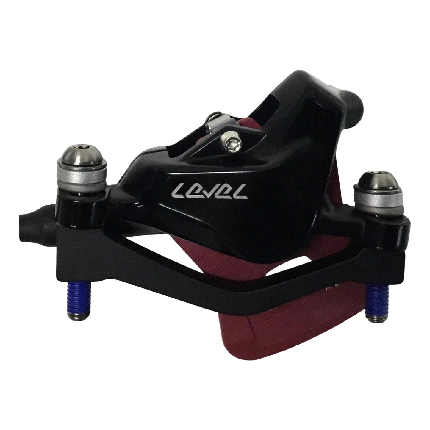 SRAM Level Ultimate disc brake set with front post mount and rear flat mount 2-piston calipers in black