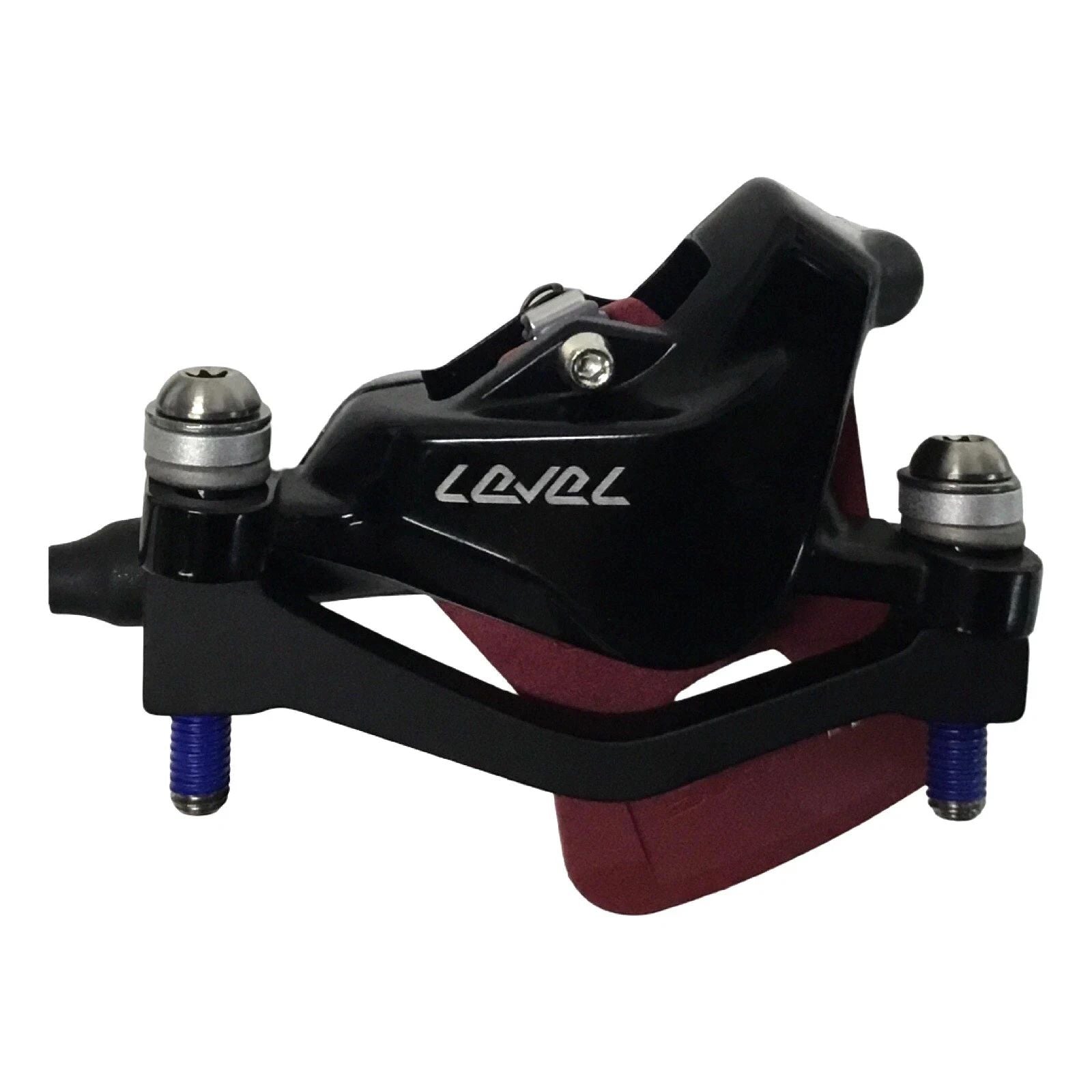 SRAM Level Ultimate disc brake set with front post mount and rear flat mount 2-piston calipers in black