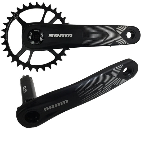 SRAM SX Eagle 1x12 crankset with 32T direct mount chainring, 170mm arms, DUB Boost 148 in black