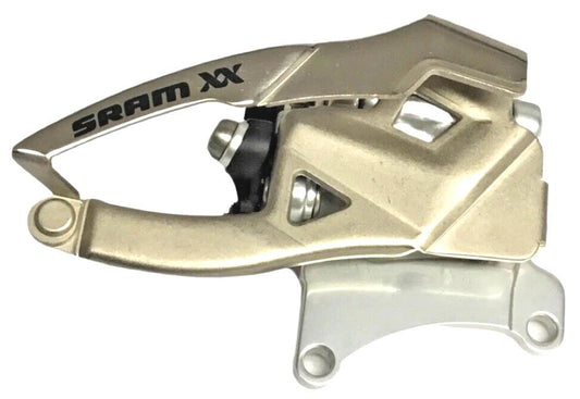 SRAM XX S1 2x10 front derailleur direct mount top pull for 28–42T chainrings in silver
