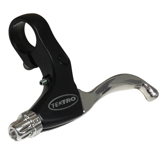 Tektro CL330 front left 3-finger brake lever in silver alloy for 22.2mm handlebars