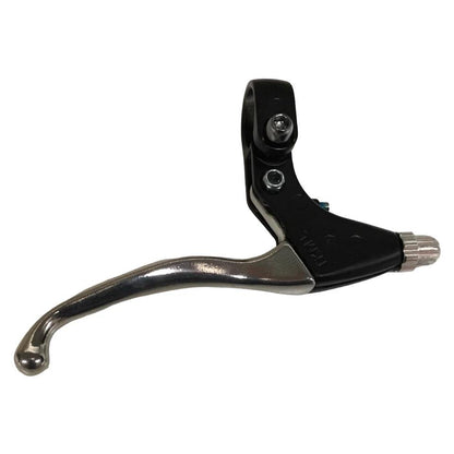 Tektro CL330 front left 3-finger brake lever in silver alloy for 22.2mm handlebars