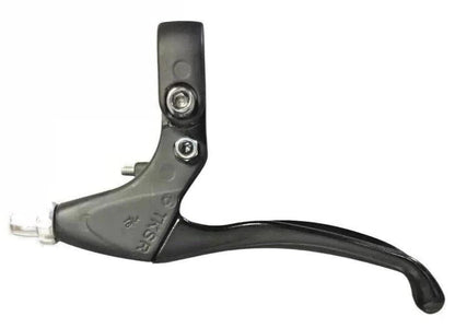 Tektro CL330 right rear brake lever 3 finger flat bar black alloy