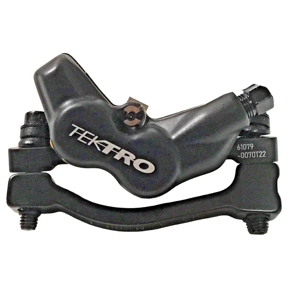 Tektro Orion 4P M745 hydraulic disc brake set, front and rear, 4-piston post mount calipers with 900/1800mm hoses for MTB