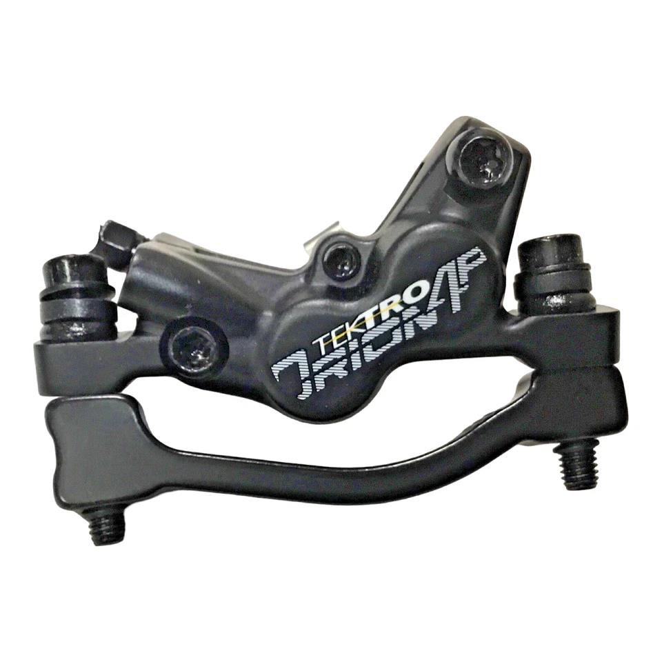 Tektro Orion 4P M745 hydraulic disc brake set, front and rear, 4-piston post mount calipers with 900/1800mm hoses for MTB